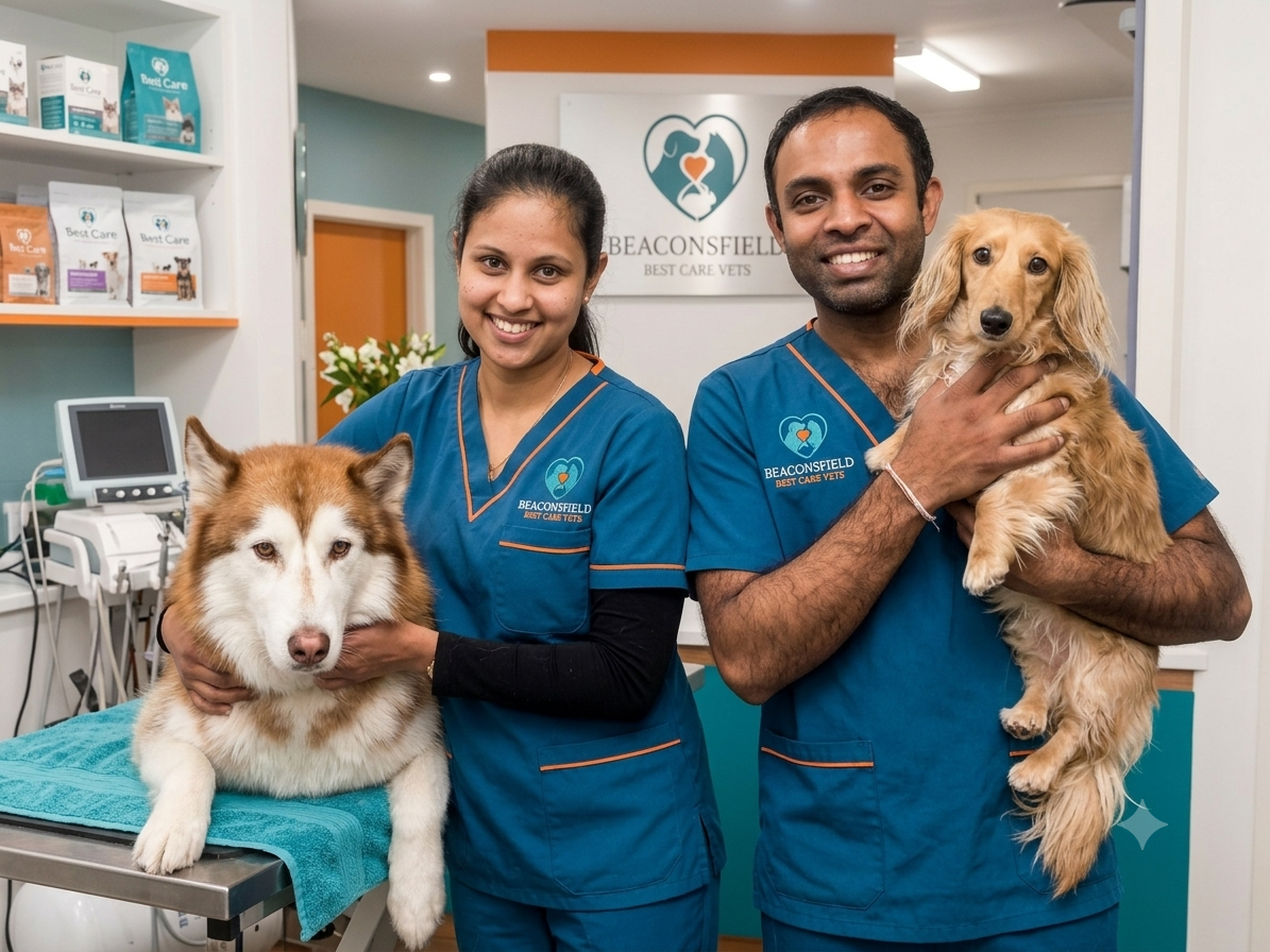Best Care Vets team caring for pets at Beaconsfield